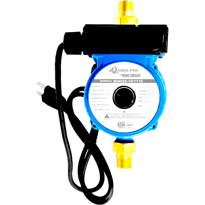 Presurizador 1/6 HP 115 V 29 L/Min 1.5 Servicios MINI25-10 Aquapak