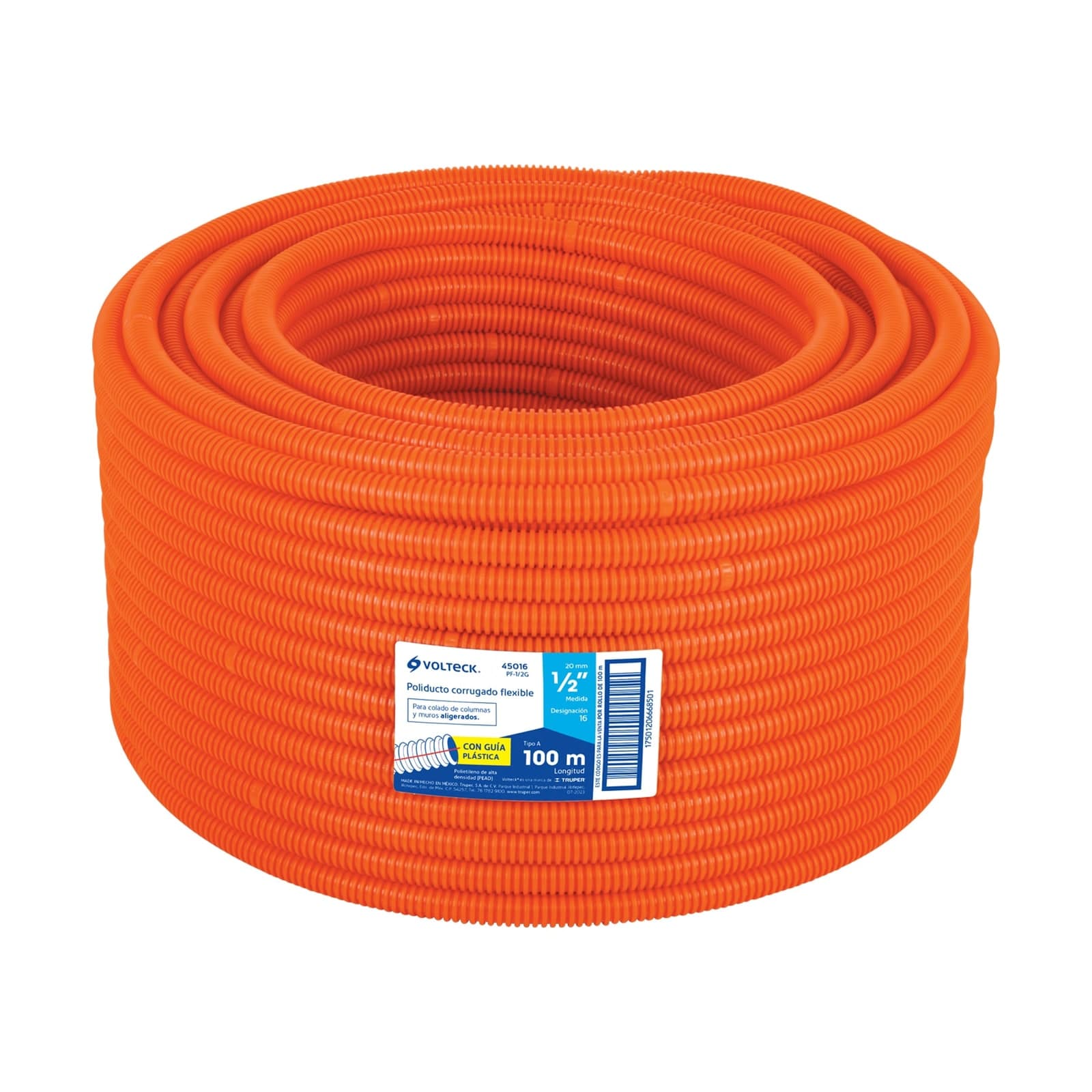 Poliducto Naranja Flexible P/Luz 1/2" x 1 MT