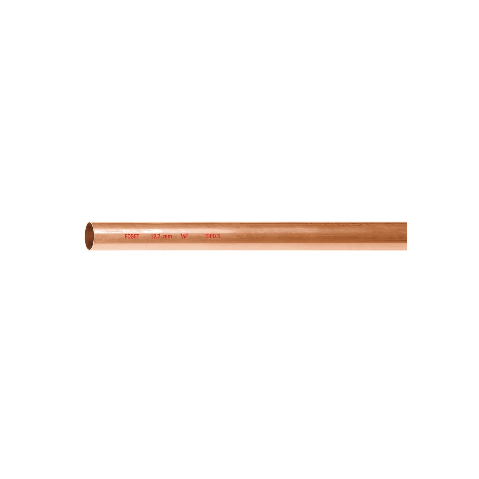 Tubo Cobre P/Agua "N" Economico 1/2" x 1 M