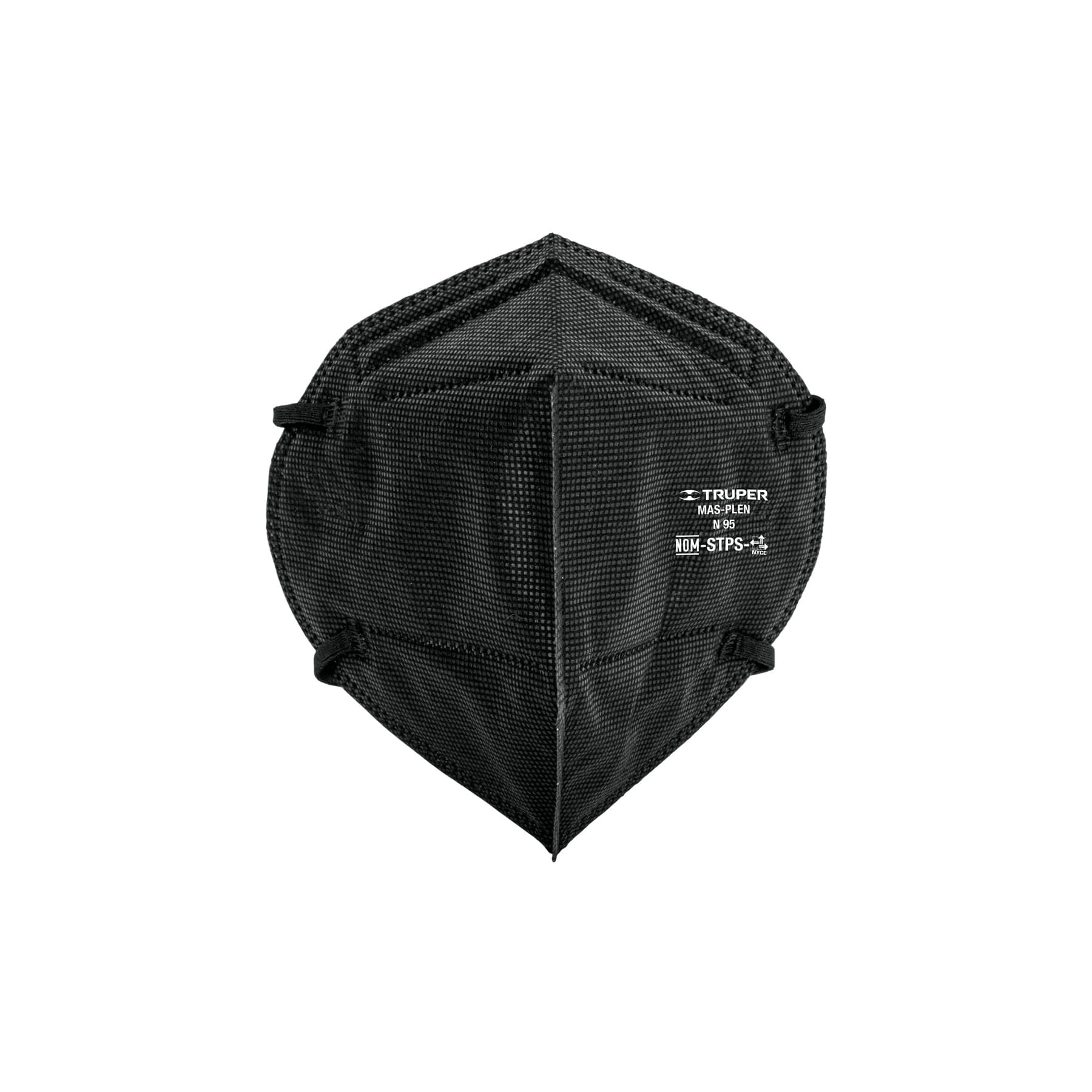 Respirador Plegable N95 Negro P/Polvos y Particulas Mas-plen Truper