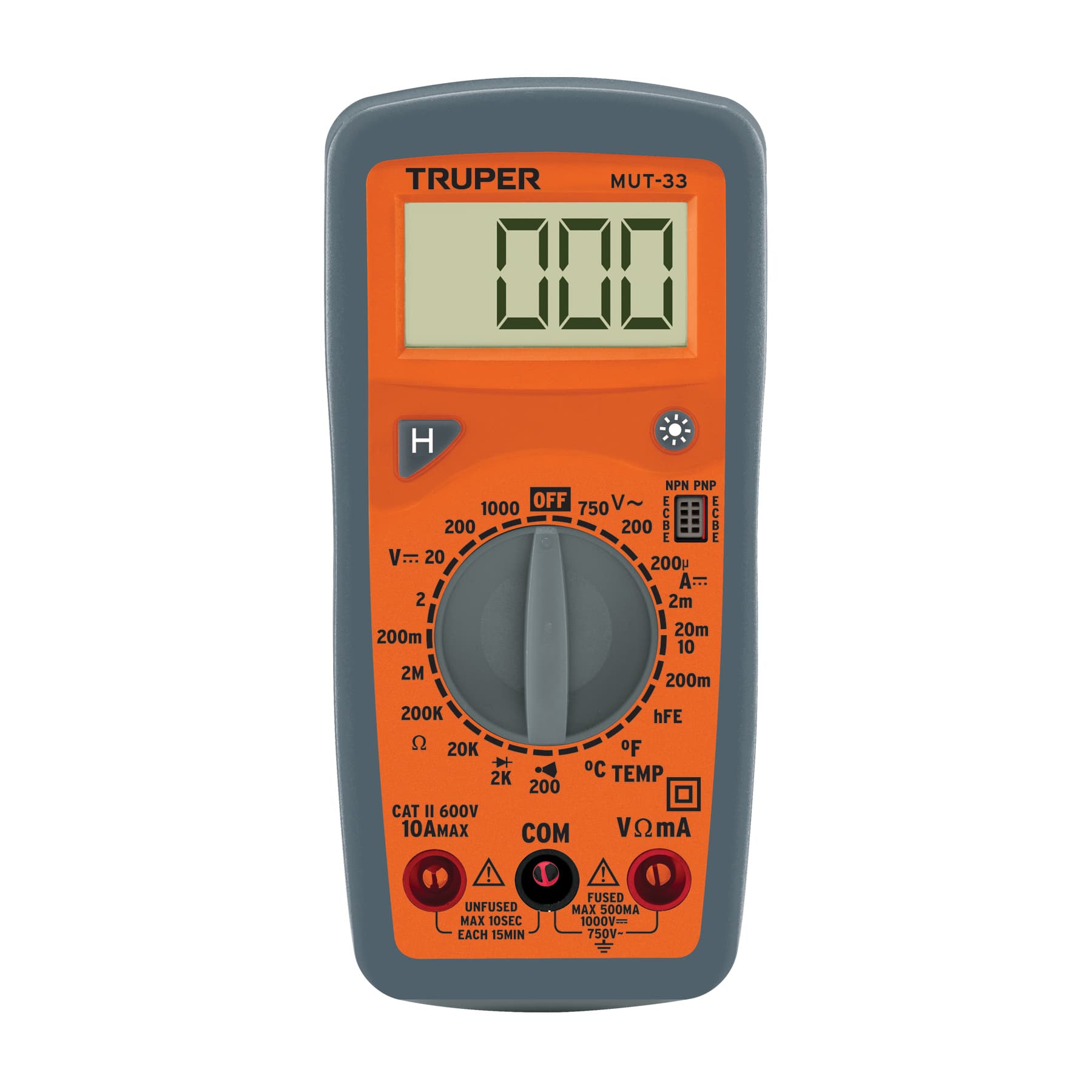 Multimetro Profesional MUT-33 Truper
