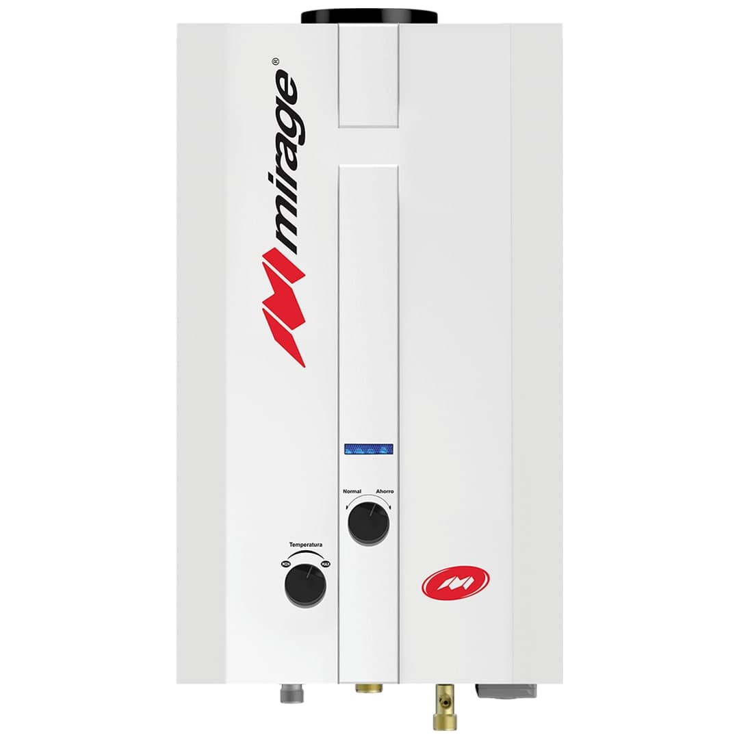 Boiler Paso Instantáneo 06 LT Gas Natural 1 Servicio Serie Flux Blanco MBF06EF Mirage