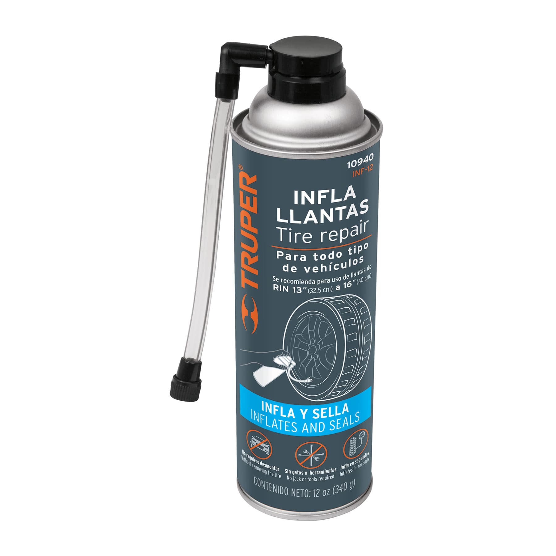 Inflador de Llantas 12 OZ INF-12 Truper