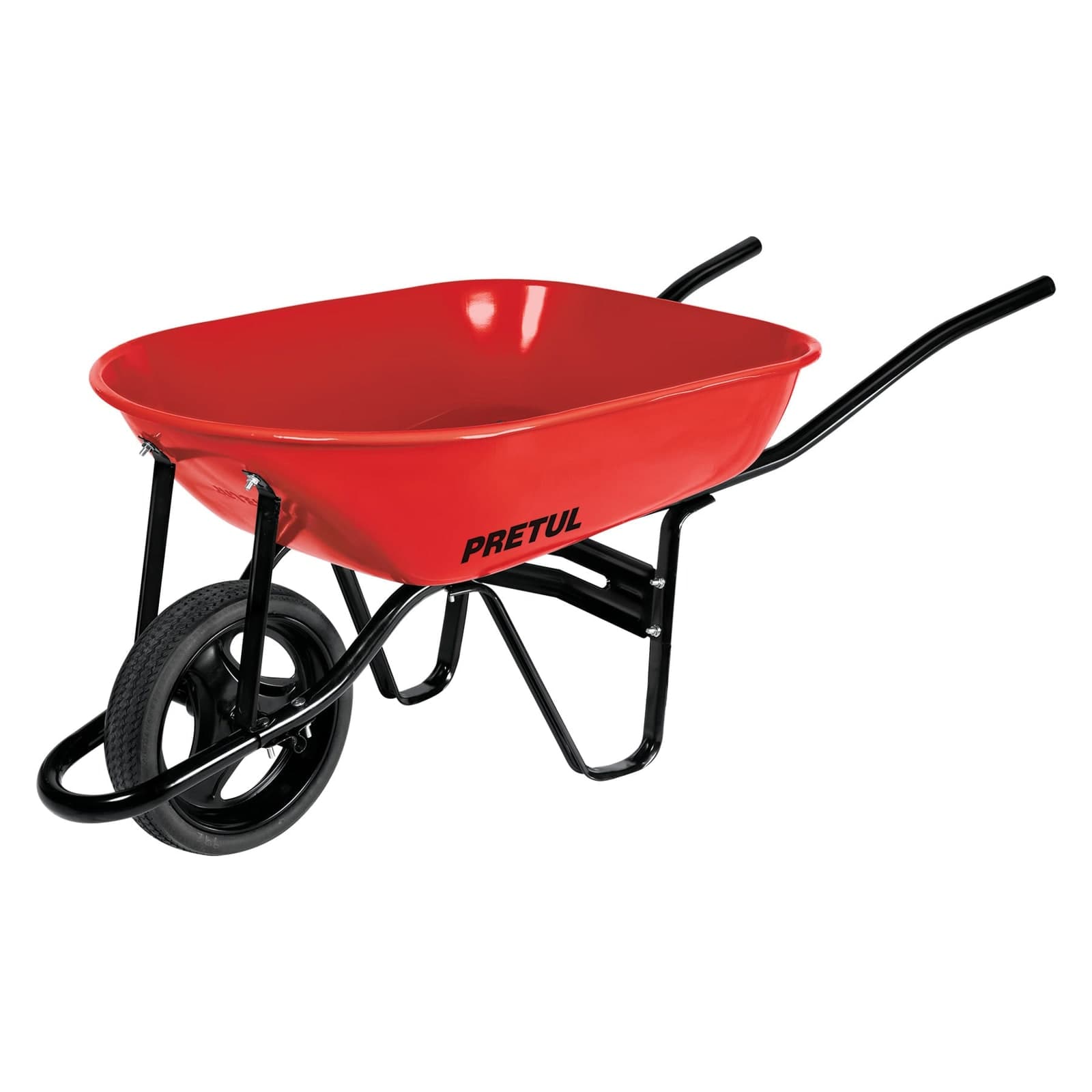 Carretilla Llanta Imponchable 5.5 FT3 Bastidor Tubular Roja CAP-50FB Pretul