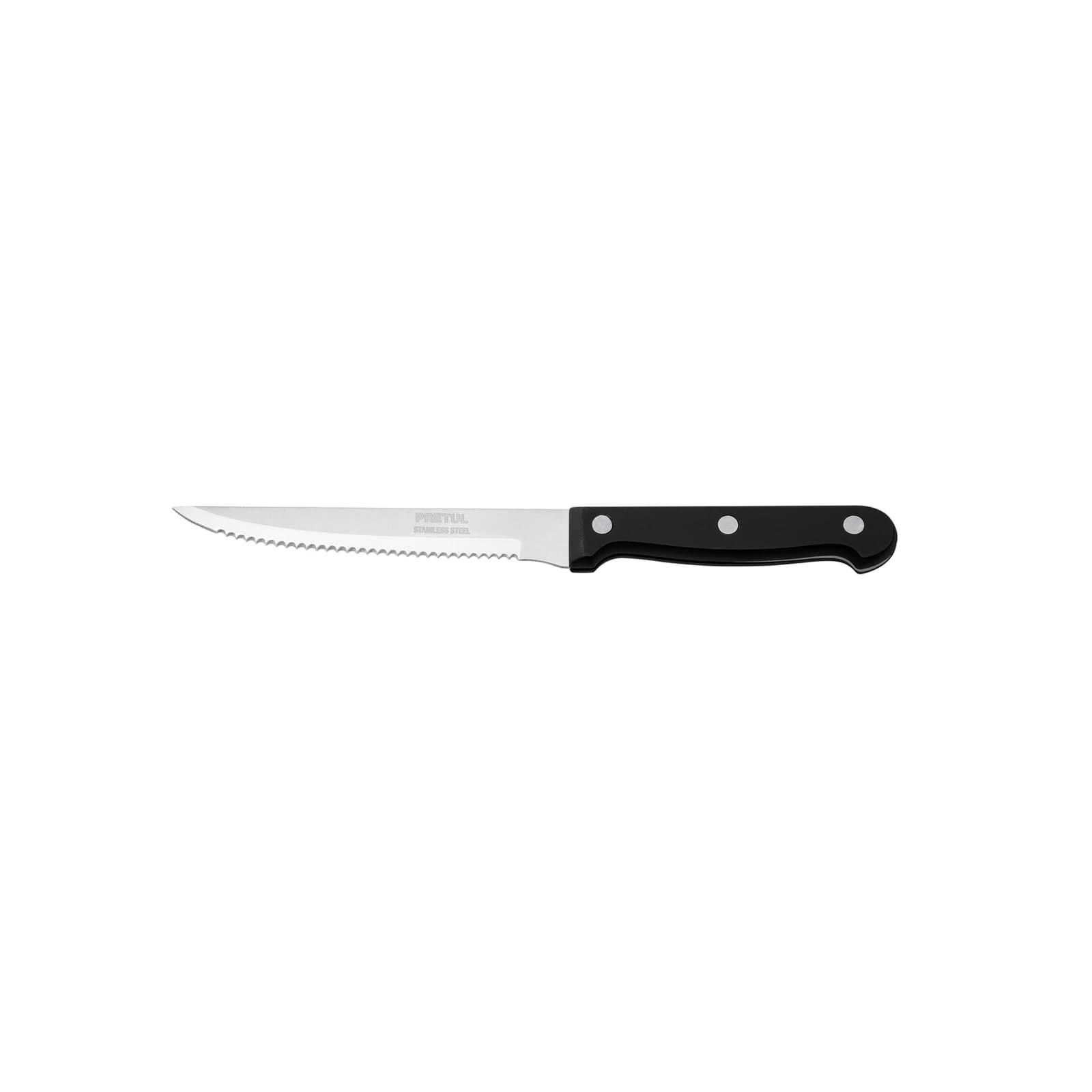 Cuchillo P/Asado C/Sierra Mango Plástico 5" CUCH-P52 Pretul