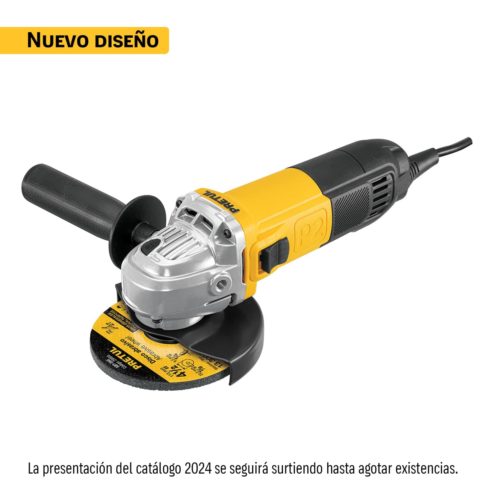 Esmeriladora Angular 4-1/2" 700 W 11000 RPM ESMA-4-1/2P Pretul