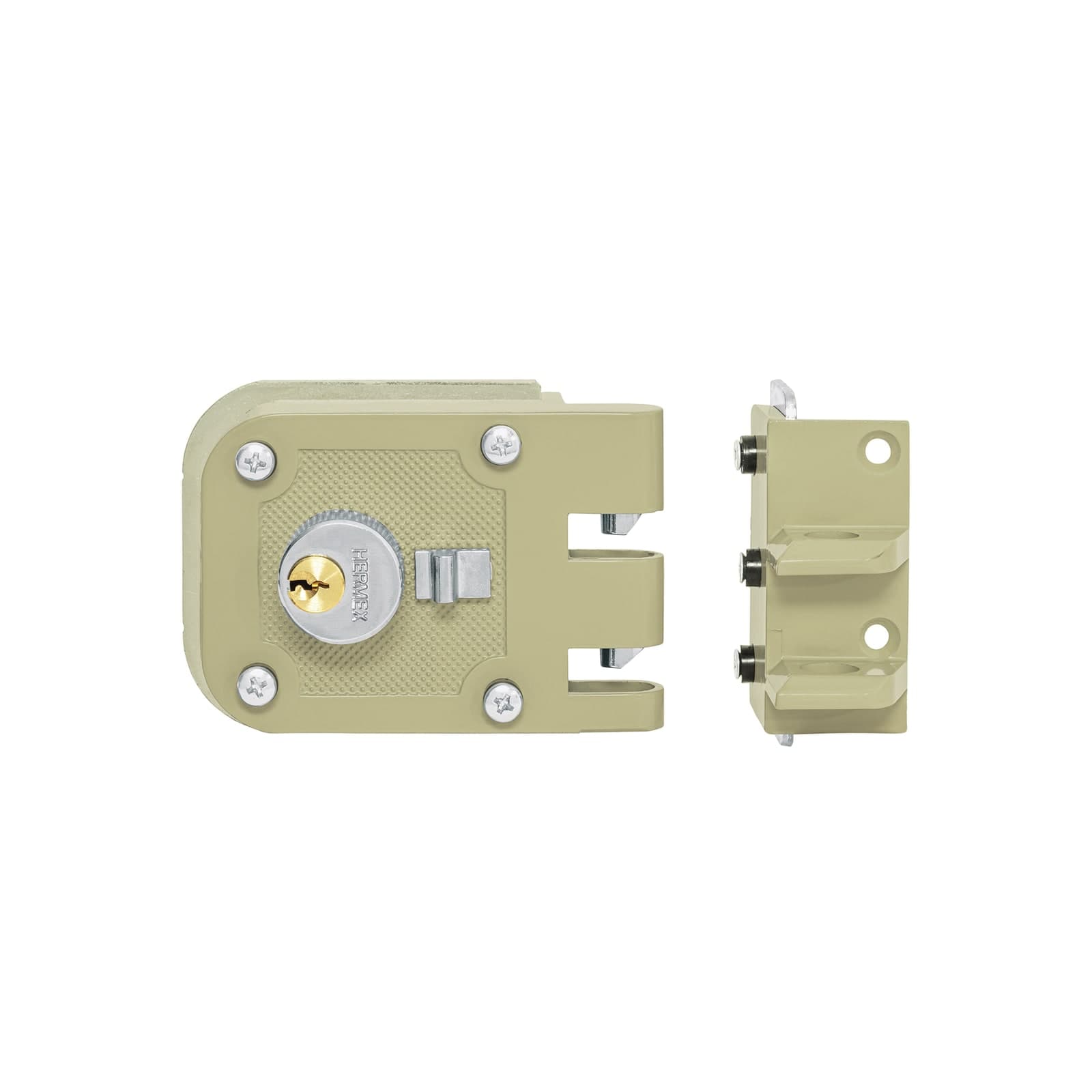 Cerradura Sobreponer Puerta Corrediza Derecha CS-95D Hermex