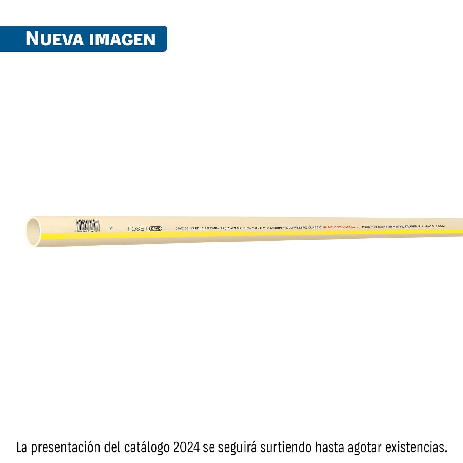 Tubo CPVC 1" x 1 M