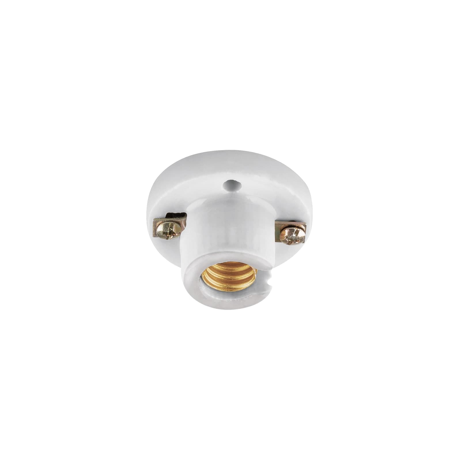 Portalampara Mini Porcelana Blanco POPO-10 Volteck