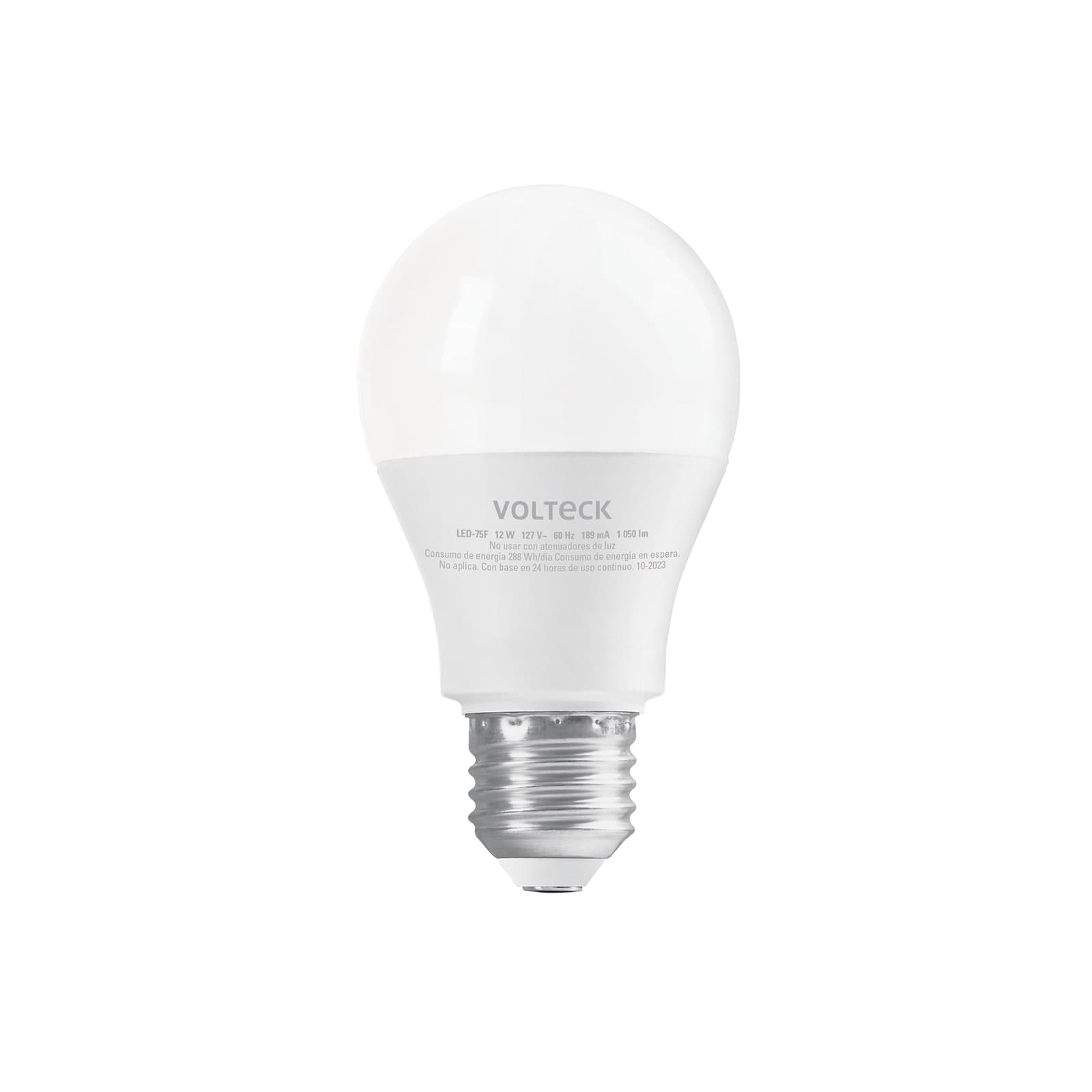 Foco Bulbo LED Luz de Dia 12 W LED-75F Volteck