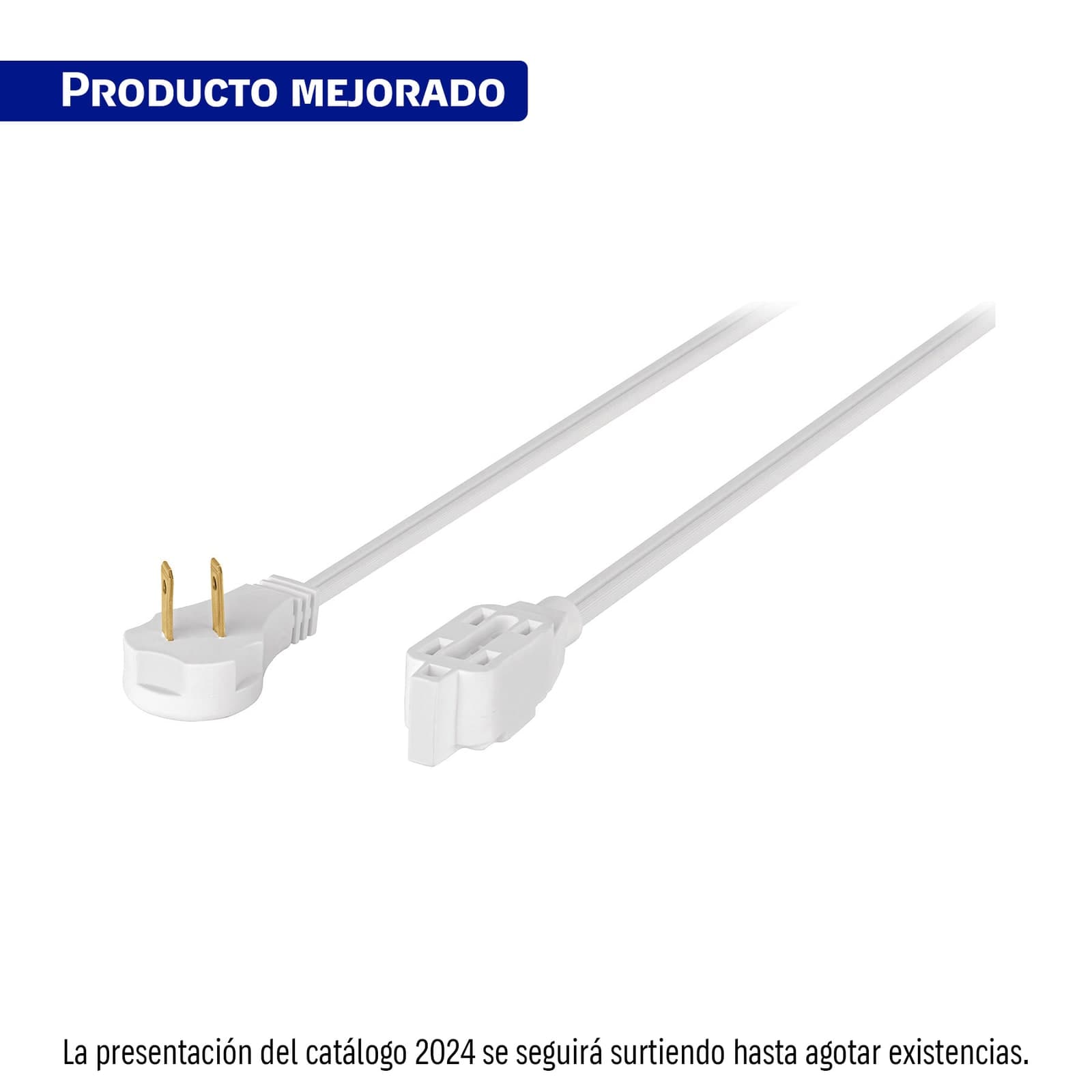Extensión Eléctrica Domestica Blanca 8 M ED-8B Volteck