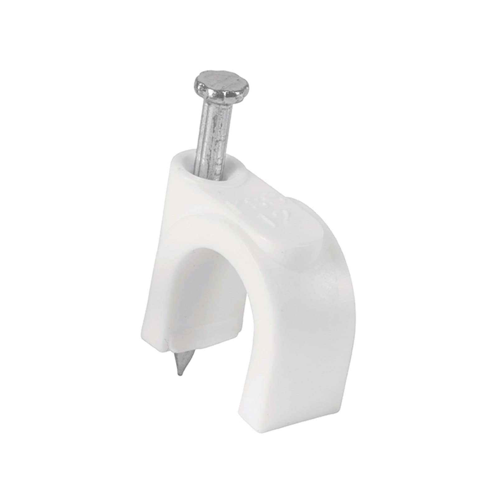 Grapa Curva P/Cable Blanca GCU-10B Volteck