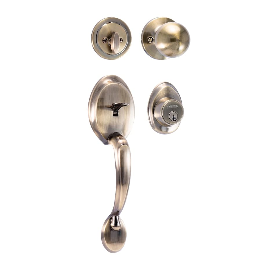 Cerradura Puerta Principal Niquel Satinado Llave/Llave Versalles 90500-003 Fanal