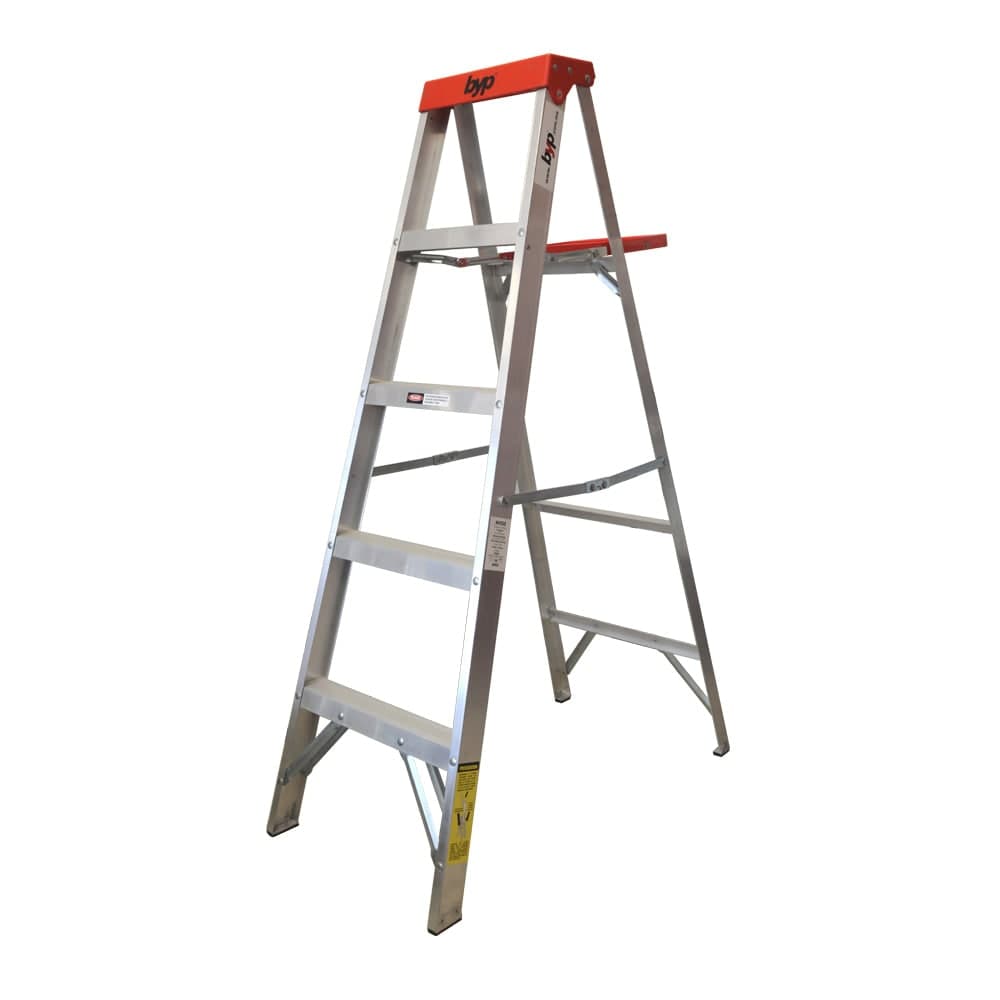 Escalera Tijera 4 Peldaños Aluminio 1.54 M 150KG Tipo III ETR34 BYP