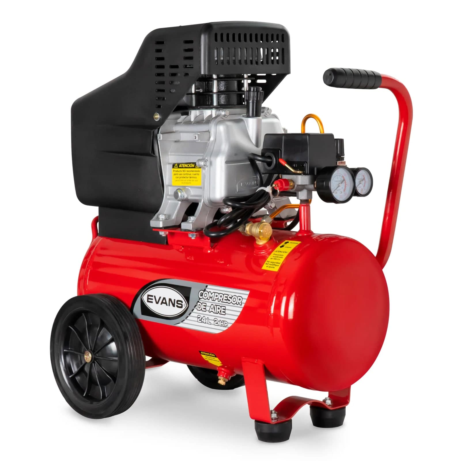 Compresor de Aire Lubricado 24 LT 2 HP 116 PSI 120 V EC07ME200-024 Evans