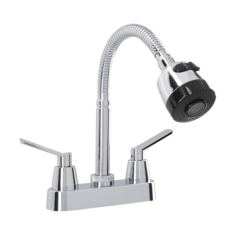 Mezcladora Lavabo Flexible 4" Cromo 4030 Dica