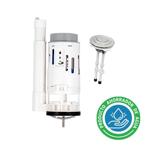 Herrajes P/WC 2" Descarga Dual P-B6022 Coflex