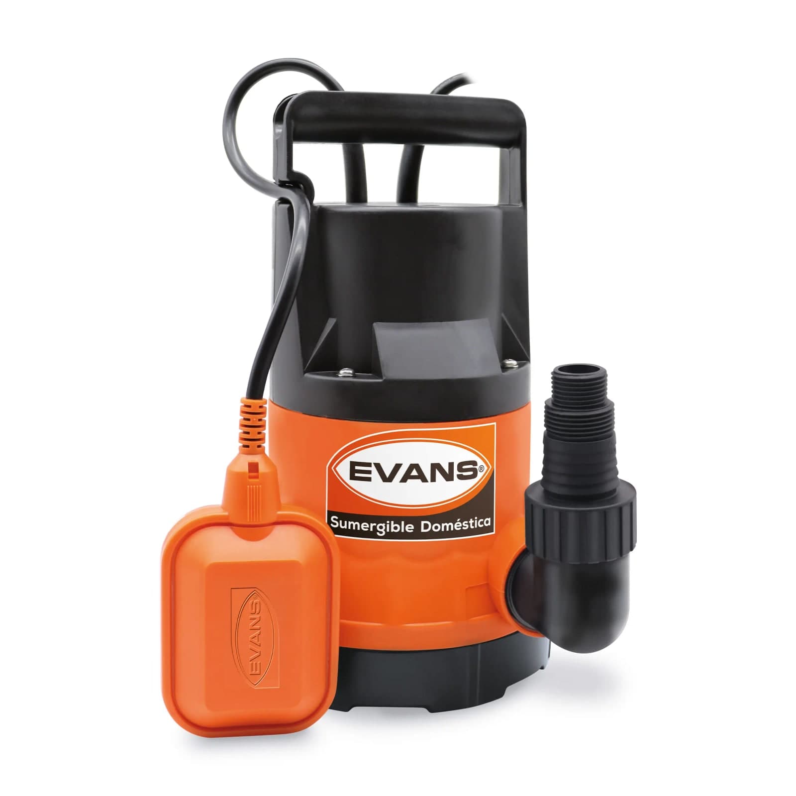Bomba Sumergible P/Agua Limpia 1/2 HP 115 V 145 L/Min Plástica SLA1ME050 Evans